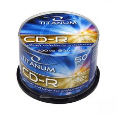 CD-R 700MB 52-56x cake box 50 db/doboz, Esperanza Titanium