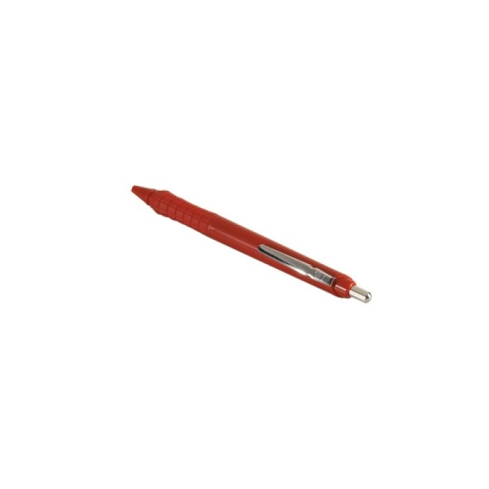 Golyóstoll nyomógombos 0,8mm, műanyag piros test Apollo K, írásszín piros 