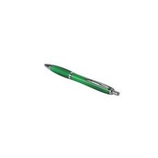Golyóstoll nyomógombos 0,8mm, műanyag zöld test Bluering® BR116, írásszín zöld