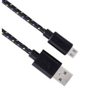 Kábel micro USB - USB A 1m fekete adatkábel Hama 