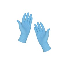 Gumikesztyű nitril púdermentes XL 100 db/doboz, GMT Super Gloves kék