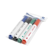 Alkoholos marker készlet, 1-4mm, vágott hegyű, hegyű 4-es készlet, Bluering®, 4 klf. szín