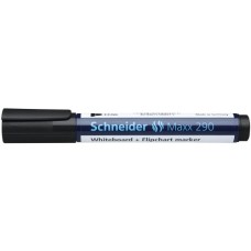 Tábla- és flipchart marker 2-3mm, kerek végű Schneider Maxx 290 fekete