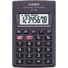 Zsebszámológép 8 digit Casio HL 4 fekete