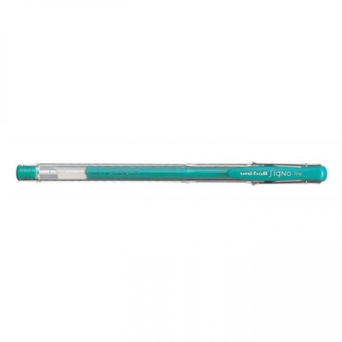 Zselés toll 0,5mm, Uni UM-100, írásszín zöld